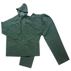 Heavy Duty Two Pieces PVC Polyester Rain Coat Water Proof Windproof Custom logo Adult Men Rain Suit