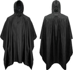 Adult PVC Rain Poncho Windproof Long Jacket Waterproof Rain Gear Hiking Emergency Camping Available XL XXL XXXL Logo