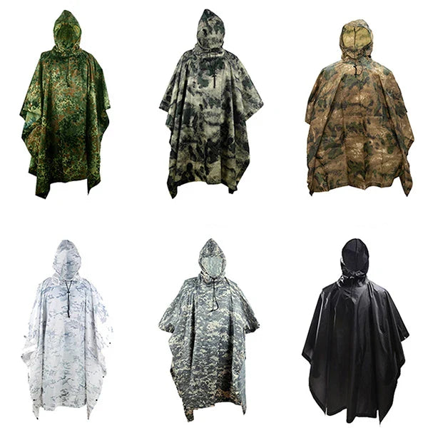 Hot Sale Custom PVC PU Adult Fashion Rain Poncho Waterproof Rain Gear Coat Boys Girls Windproof Free Size Camping Rainy Main image