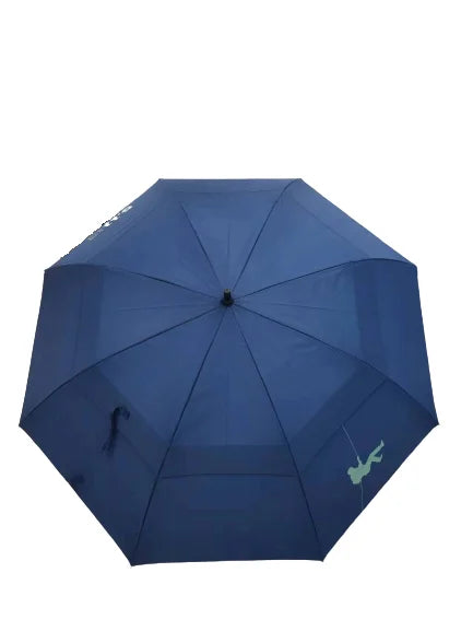 Semi-Automatic 68-Inch Oversize Double-Layer Windproof Golf Umbrella Classic Straight Design Business Gift for Adults