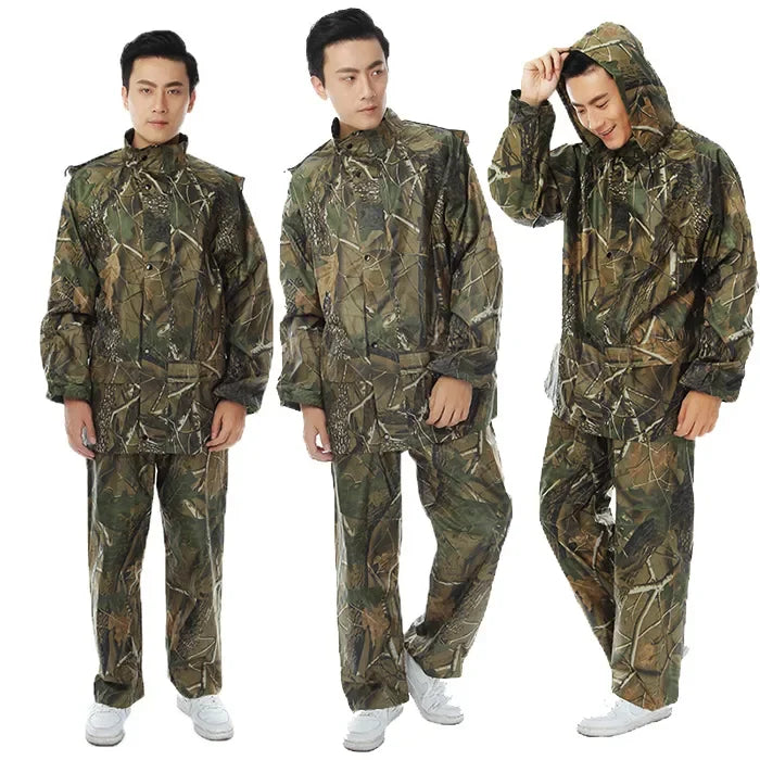 Waterproof Uniforms Pants Rain Suit Men Women Outdoor Jacket Raincoat Set Rain Wear Clothing Fishing