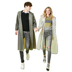 Unisex EVA Rain Poncho Adults Customizable XXL Long Cape Colorful Hem Waterproof Rain Jacket Outdoor Hiking Travel Logo