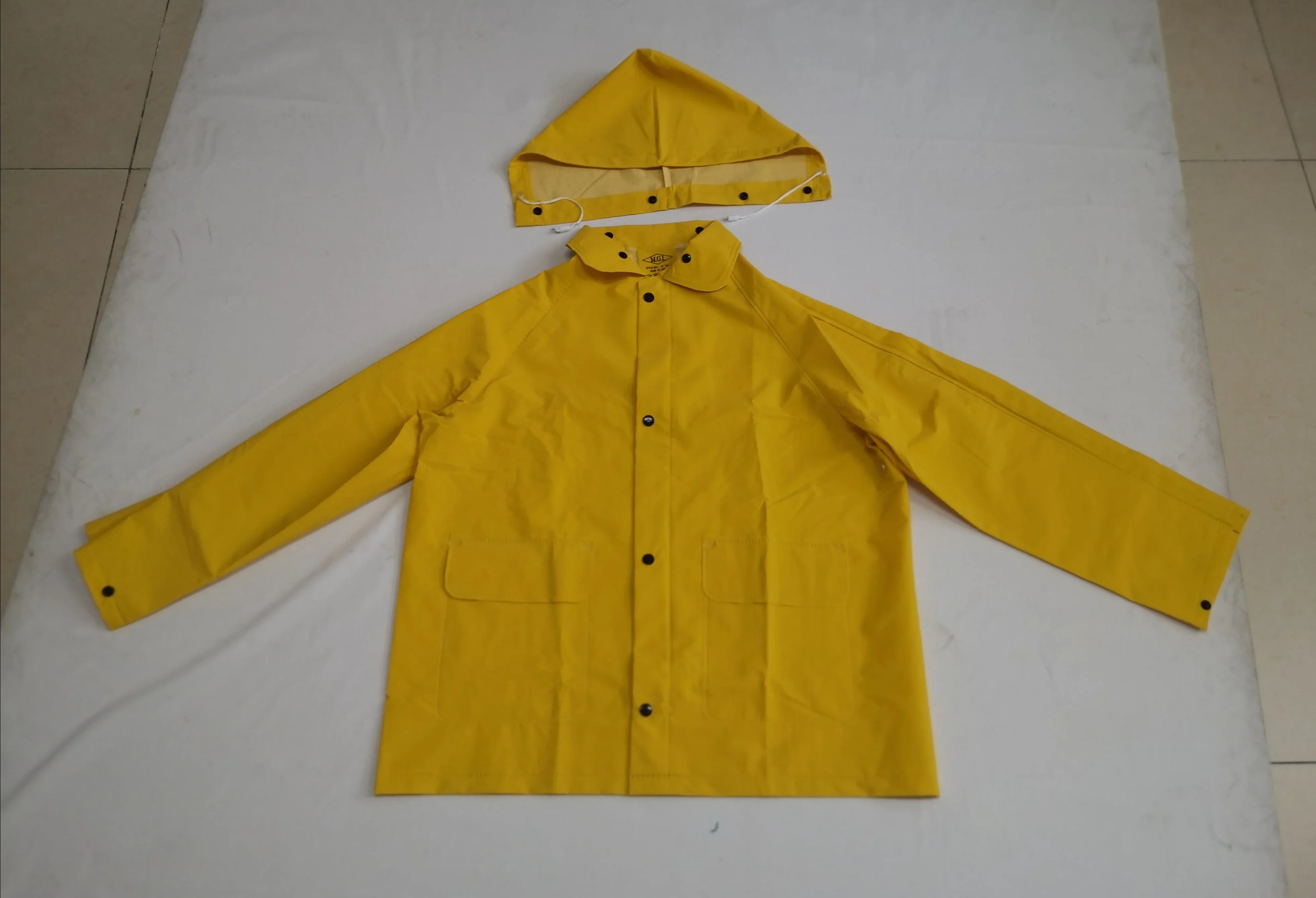 Factory Customizable Men's Rain Gear Waterproof Windproof PVC Work Suit Safety Jacket Bib Pants Outdoor Activities Hiking Travel