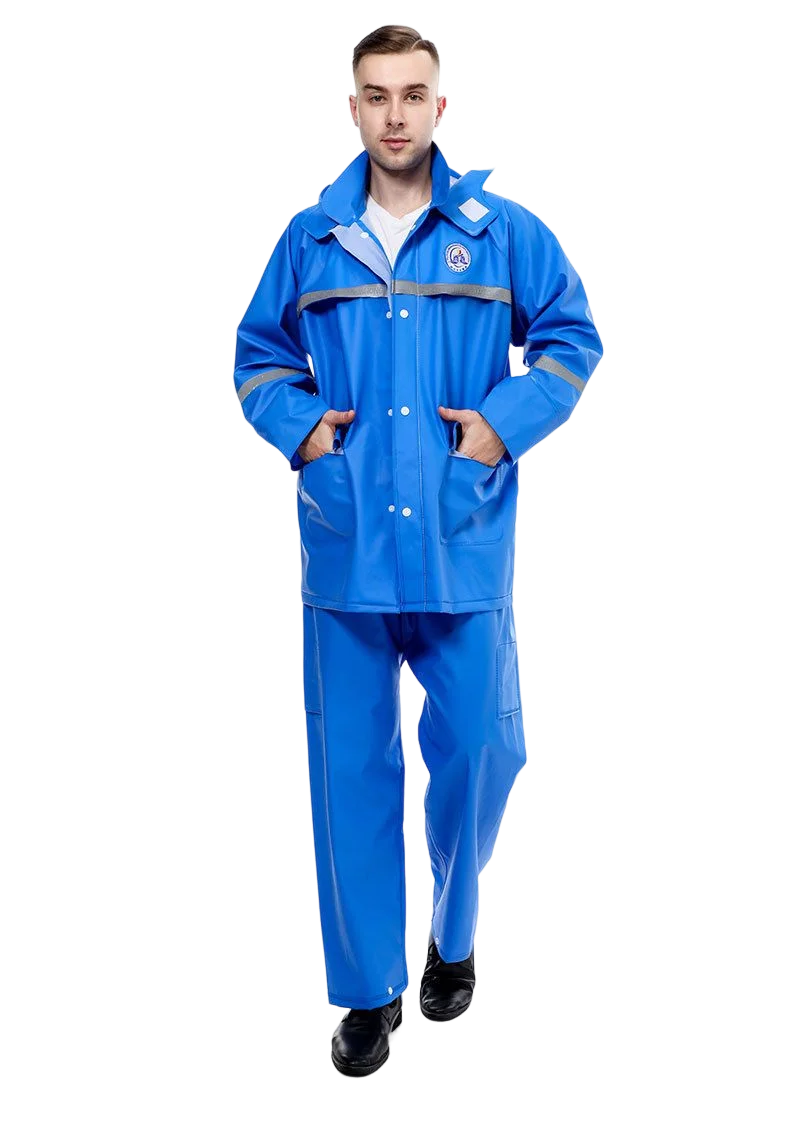 Wholesale PVC Reflective Rain Jacket Breathable Waterproof Clothes
