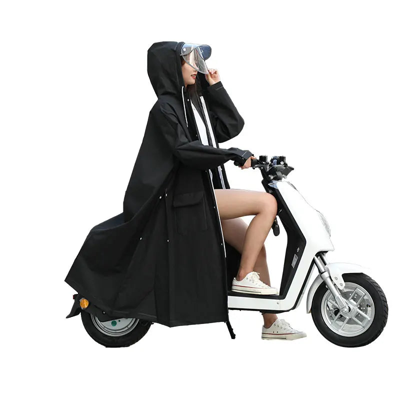 New Verson Waterproof Custom Raincoat Adult EVA Windproof Impermeable Para Lluvia Double Brim Hooded Eco-friendly Secondary image