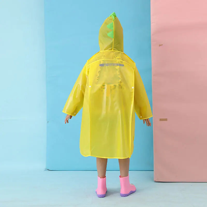 New Style High Quality Waterproof Raincoat for Kids Factory Supply Healthy Portable Cartoon Printing Reusable