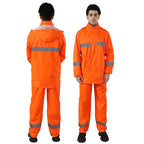 Whole Sale Factory Price Rain Suit Rainproof  Raincoat Set With Pants Waterproof Custom Rain Coat With Reflection Tapes