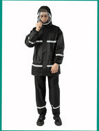 Whole Sale Factory Price Rain Suit Rainproof  Raincoat Set With Pants Waterproof Custom Rain Coat With Reflection Tapes