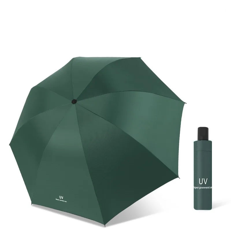 Sunny and Rainy Umbrella  Three Folding Umbrella With Blacking Coating Secondary image
