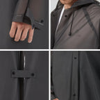 Adult Oversized Waterproof Raincoat With Backpack Long Thickened Poncho for Hiking Tours Windproof Breathable Soft Jacket Hood