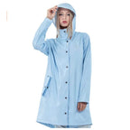 Hot Sale PU Rain Jacket Long PVC Coat With One Pocket for Rainy Outdoors XXL Size for Tours
