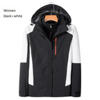 Adult Outdoor Rain Jacket Waterproof Hooded Windbreaker Lightweight Rain Wear With Removable Fleece Liner Motorcycle Raincoat