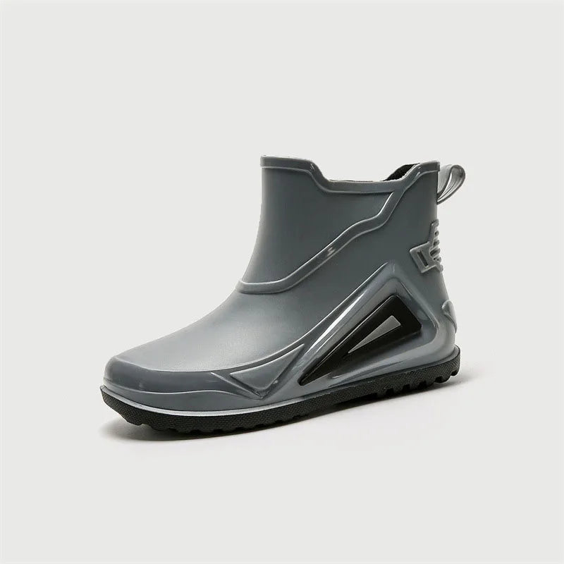 European Men's Waterproof Rubber Shoes Thick-Soled Anti-Slip for Fishing Kitchen Work Rain-Proof for Summer Adults