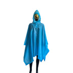 Customized Adult EVA Rain Poncho Reflective Tape Waterproof Motorcycle Jacket With Logo Print Outdoor Camping Raincoat Walking