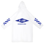 Tide Brand Full-Body Anti-Rainstorm Poncho Transparent Polyester Hiking Raincoat Men Women Cool Fashion Travel High Quality