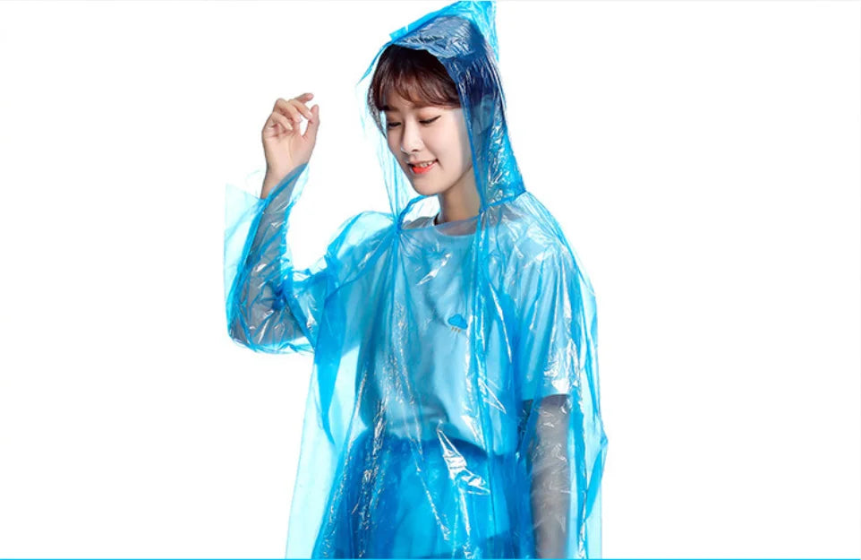 High Disposable PE Raincoat Suit Transparent Plastic Poncho Windproof Waterproof Features XXL XL XXXL 4XL Tours Girls EVA One