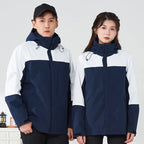 Mens Waterproof Rain Jacket Outdoor Hooded Windproof Coat for Hiking Fishing