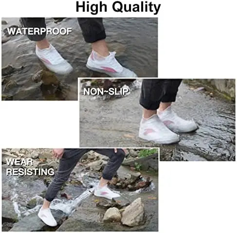Waterproof Silicone Shoes  Non-slip Water Resistant Overshoes Silicone Rubber Rain Shoes Latex Opp Bag Fashion Jiangxi Midi Secondary image