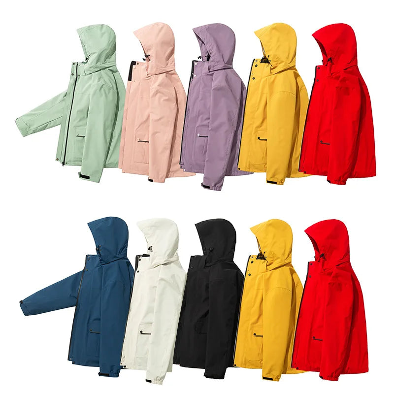 Women's and Men's Winter Fleece Jackets Hooded Warm Coats Sport Outdoor Fleece Jacket Coats