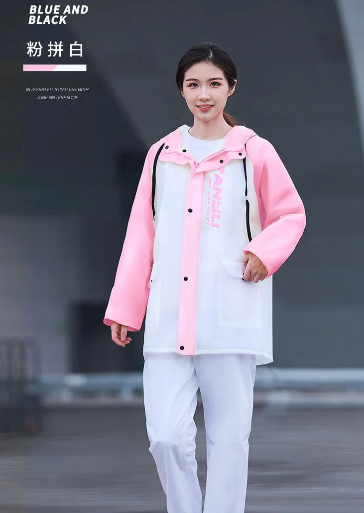 Raincoat and Rainpants Suit Unisex Jacket Hiking Takeaway Rider Rainstorm Prevention Motorcycle Tiktok