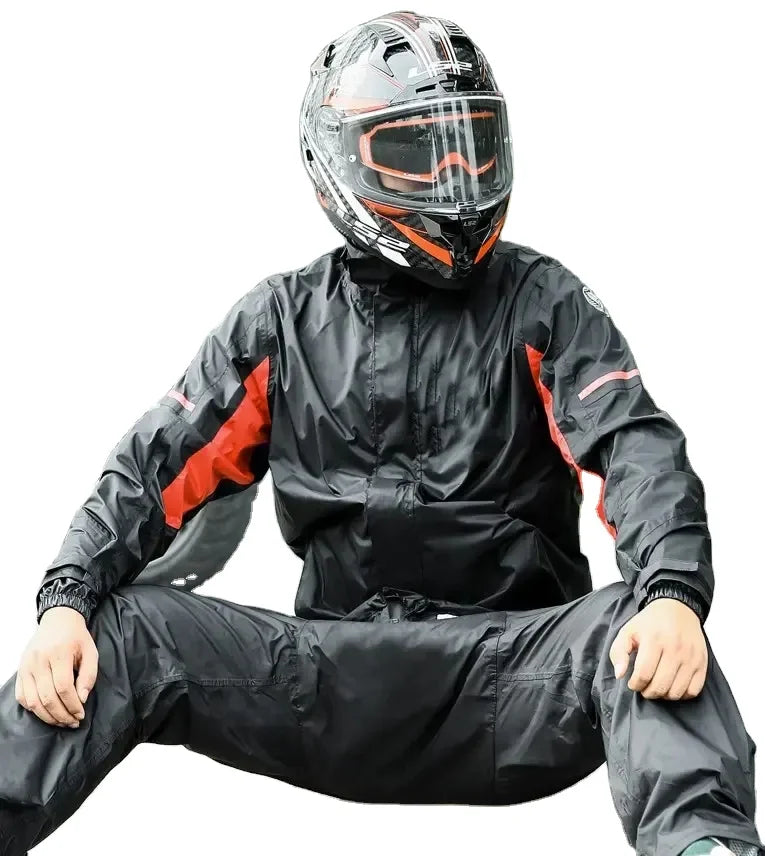 Motorcycle Raincoat Pants Storm-Proof Reflective Quick-Drying Windproof Nylon Custom Raincoat Rainsuit Main image