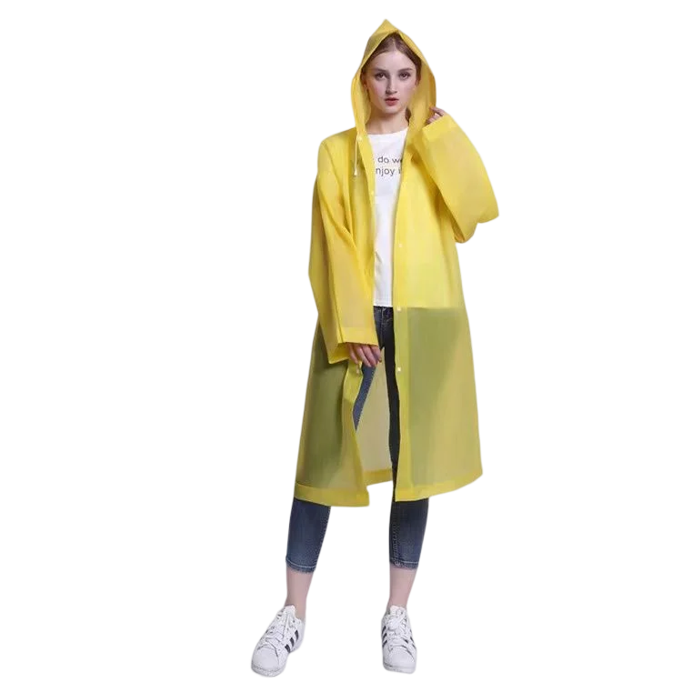 Adult Raincoat Custom Poncho Waterproof Rainwear High Quality EVA Travel Women&#39;s Raincoats Clothing Plastic Rain Coat PEVA Secondary image