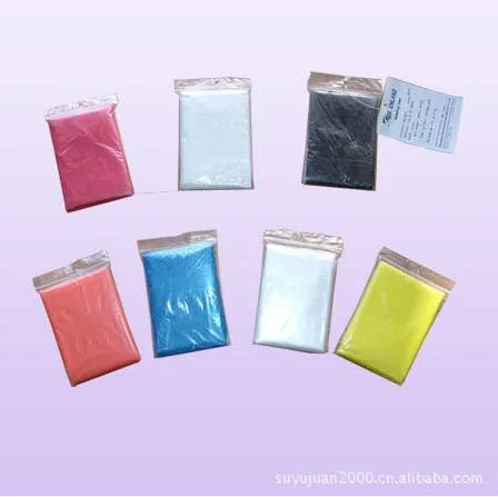 Promotional Disposable PE Emergency Rain Poncho 50 X 80 Square Waterproof Plastic Raincoat Hiking Boys Girls