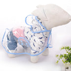 Customized Eco-Friendly Transparent PET Raincoat Kids Light Weight Waterproof EVA Fabric Rainwear Logo Decoration One Hiking