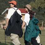 Couple Outdoor Hiking Jacket With Windproof Waterproof Cap Spring Rain Suit With Hooded Jacket Made Polyester Motorcycle Use