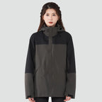 Mens Waterproof Rain Jacket Outdoor Hooded Windproof Coat for Hiking Fishing