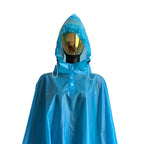 Customized Adult EVA Rain Poncho Reflective Tape Waterproof Motorcycle Jacket With Logo Print Outdoor Camping Raincoat Walking