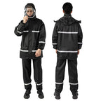 Whole Sale Factory Price Rain Suit Rainproof  Raincoat Set With Pants Waterproof Custom Rain Coat With Reflection Tapes