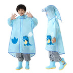 Factory Direct High Quality EVA Waterproof Kids Poncho Hot Sell Cartoon Raincoat for School Children