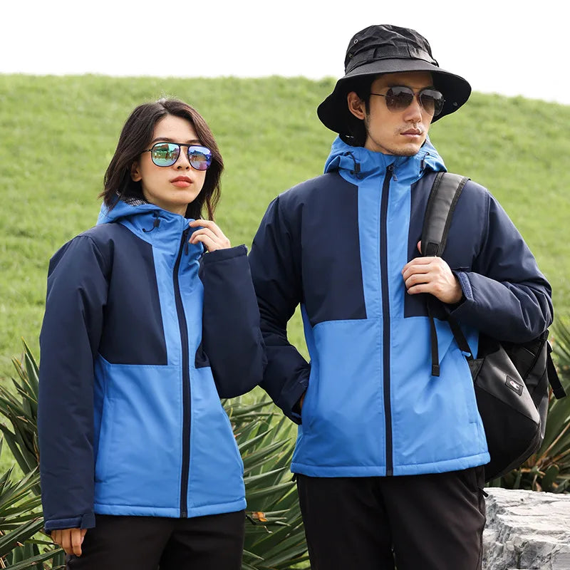 New Style Breathable Windproof and Waterproof Hooded Varsity Jacket for Autumn Winter Can Add Corporate Logo for Outdoor Wear Main image