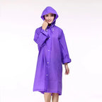 Custom High Quality Adult EVA PEVA Raincoat Waterproof Poncho for Outdoor Activity-for Hiking Travel Rainwear Clothing