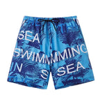 Hawaiian Casual Shorts Men Turkey Style Floral Printed Cropped Pants Versatile Loose Fit Trendy Beach Vacation Wear Free