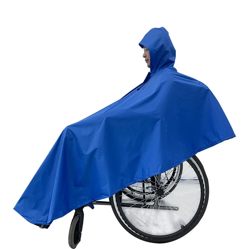 Wholesale PVC Adult Wheelchair Poncho Waterproof Raincoat for Handicapped Person for Work and Rain Occasions Main image