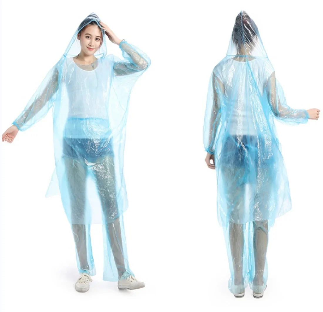 High Disposable PE Raincoat Suit Transparent Plastic Poncho Windproof Waterproof Features XXL XL XXXL 4XL Tours Girls EVA One