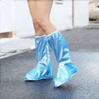 Custom Print Reusable Pink Black White Brown PVC Rain Gear Waterproof Cover and Outdoor Rain Boot for Men and Women Shoes Cover