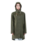 Hot Sale PU Rain Jacket Long PVC Coat With One Pocket for Rainy Outdoors XXL Size for Tours