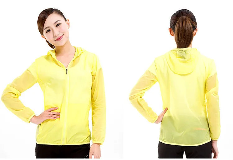 Men's Packable RainJacket Outdoor Waterproof HoodedLightweight  Hiking Jacket for Men Women Adult Blue Green Yellow