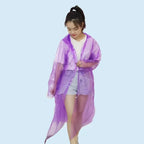 Free Sample Adults Disposable PE Rainwear Waterproof Emergency Poncho for Outdoor Hiking Plastic Raincoat