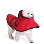 Custom Logo Printed 100% Waterproof Polyester Dog Jacket Soft Rainwear for Dog Work Safe Camp Raincoat