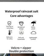 Hot Selling Wholesale Factory Supply Nylon Soft Impermeable Motorcycle Rain Wear Raincoat Suit for Riding Outdoors Riding