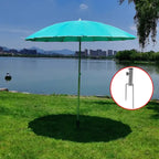 Portable 16-Bone Fiber Large Garden Umbrella Outdoor Beach Sunshade With Windproof & Waterproof Function Fabric Material