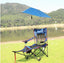 Outdoor Sunshade Chair With Foot Support, Beach Fishing Chair, Lunch Break Folding Lounge Chair, Portable