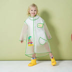 High Quality Kids Waterproof Poncho Raincoat New Style Factory Supply Portable and Reusable With Healthy Cartoon Print
