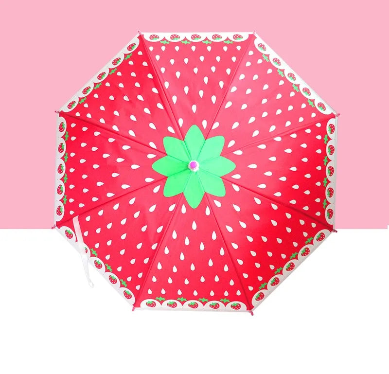 New Printing Kids Transparent Umbrella Cute Creative Cartoon Anime Advertising Umbrella Customized logo