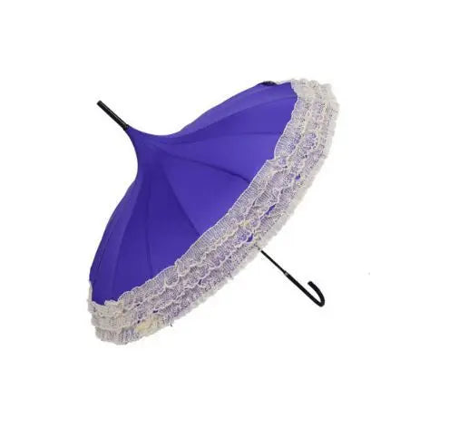 New Design Chinese Lace Golf Umbrella Long Full Body Auto Function With 8K Ribs for Business Travel Gifts Advertising