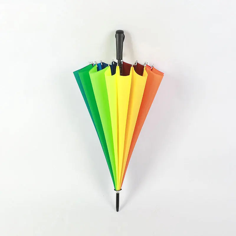 Factory Price Gay Pride rainbow Umbrella  Rainbow Canopy 16 Ribs Travel Waterproof Windproof rainbow Umbrella Secondary image